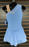 Del Arbour Ready to Ship One Shoulder Dress with Crystals