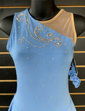 Del Arbour Ready to Ship One Shoulder Dress with Crystals