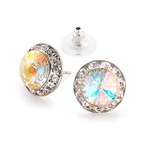 Crystal Earrings, 15mm size