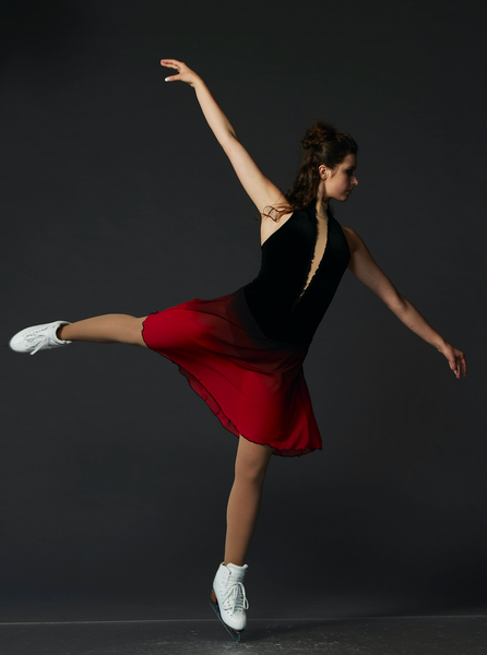 red contemporary dance costumes