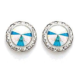 Crystal Earrings, 8mm size