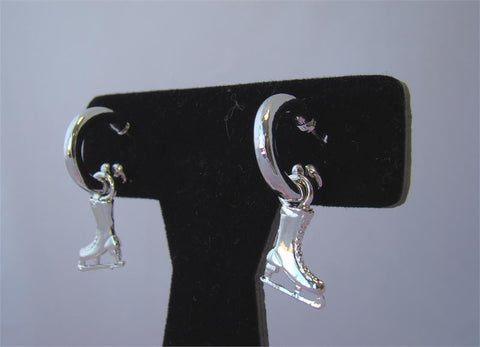 Ice Skate Loop Earrings