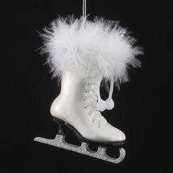 Glass Ice Skate Ornament