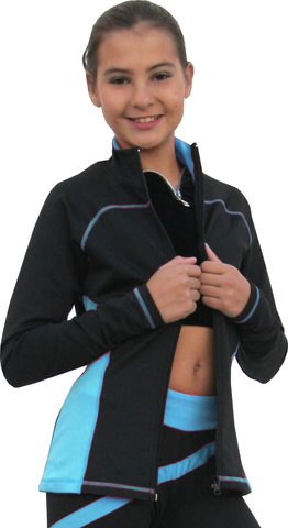 Chloe Noel J06 2-Tone Princess Seam Figure Skating Jacket