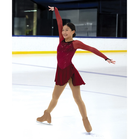 Aurora Ice READY TO SHIP AA098 Berry Sparkly Dress, Adult Small