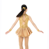 Aurora Ice AJ387 Golden Dress