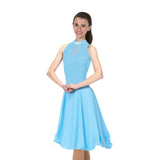 Solitaire Skatewear D22018 Keyhole Dance Dress, Plain or With Crystals
