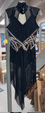 Beautiful Ready to Ship Black & Gold Dance Dress