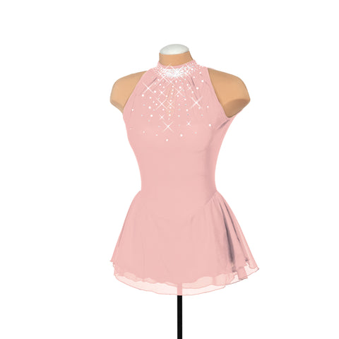 Solitaire Keyhole Skating Dress - Wine Youth 10-12 / Unbeaded Solitaire Keyhole Skating Dress - Wine Youth 10-12 / Unbeaded
