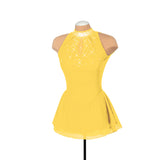 Solitaire Skatewear F22008P/R Mesh Keyhole Dress: Plain or with Crystals