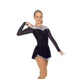 Solitaire Skatewear F22013 Shaded Sweetheart Dress, Plain or With Crystals