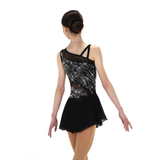 Solitaire Skatewear F24004 Mesh Inset Dress, No Crystals OR Super Crystals