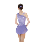 Solitaire Skatewear F24004 Mesh Inset Dress, No Crystals OR Super Crystals