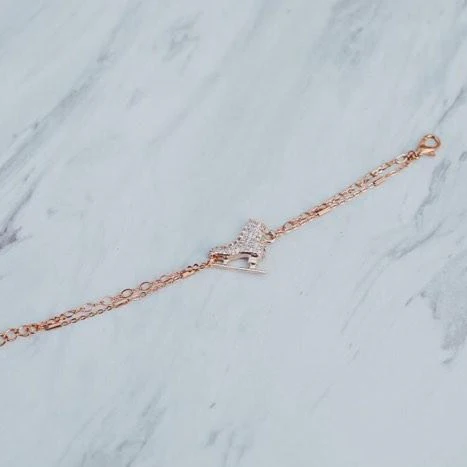 Golden Skating Love Bracelet