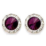 Crystal Earrings, 12mm size