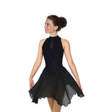 Solitaire Skatewear D22018P Keyhole Dance Dress, Unembellished
