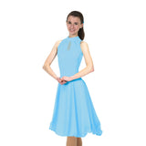Solitaire Skatewear D22018 Keyhole Dance Dress, Plain or With Crystals