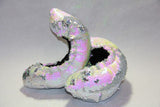 Iridescent Silver and Pink Pearl Mermaid Flip Sequin Soakers FLIPZ13