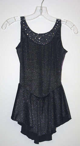 Motionwear 8060 Sleeveless Sparkle Velvet Dress