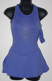 Motionwear 8104, Sleeveless Cotton Lycra Dress with Rhinestones