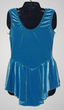 Motionwear 8115, Sleeveless Velour Dress with Rhinestone Appliqué