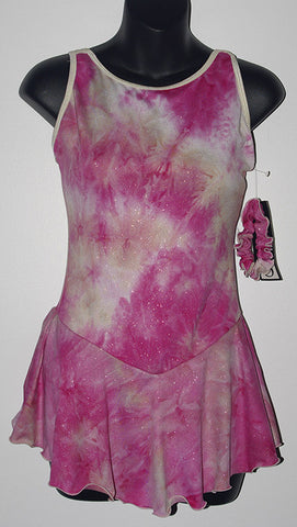 Six0 937 Ready to Ship Pink Glitter Slinky Dress