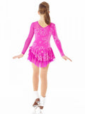 Fantasy on Ice Glitter Velvet Dress